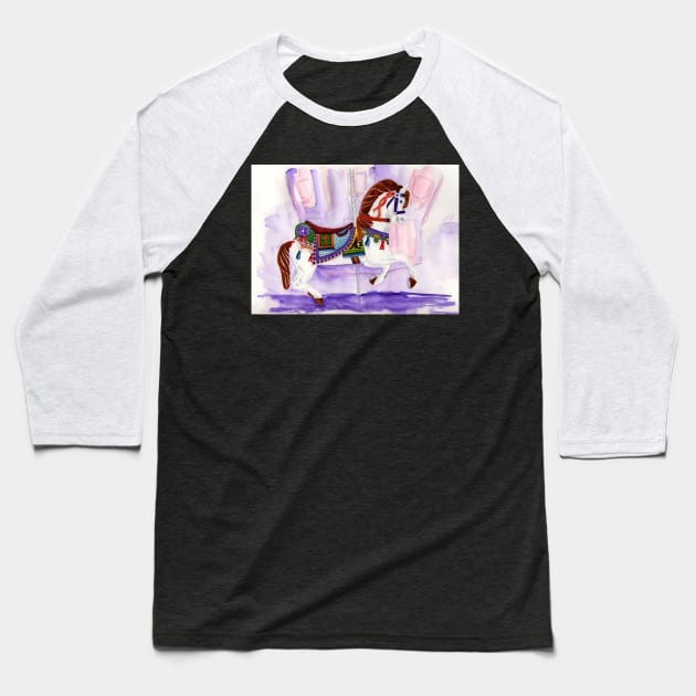 Carousel Dreams Baseball T-Shirt by MMcBuck